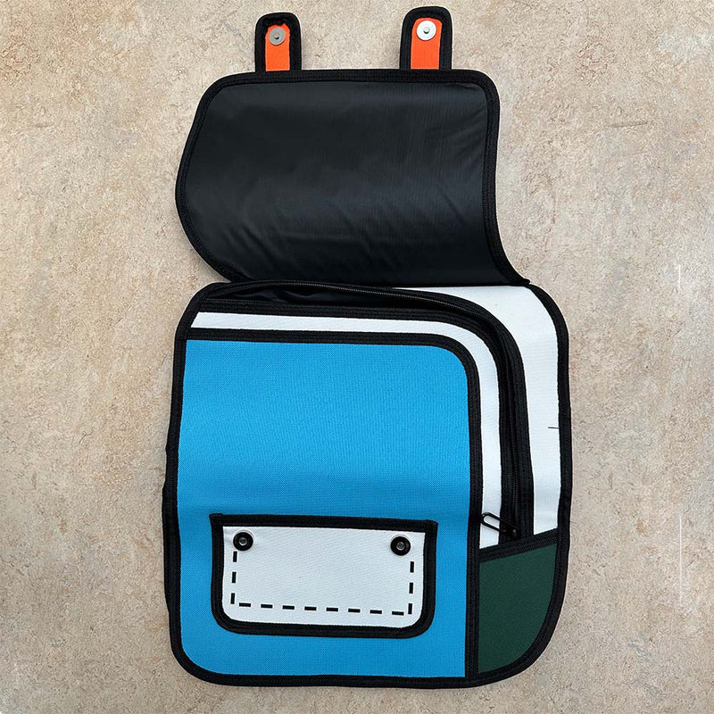 Mochila Planet 2D - O Mundo dos desenhos juntinho com você