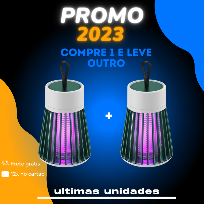 Lâmpada Anti-Insetos Ultravioleta - PlanetLamp™ - PROMOÇÂO COMPRE 1 E LEVE 2